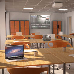 Rendu d'architecture. Bureaux CoworkFactory