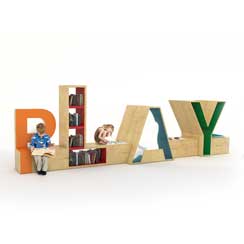 Rendu architecture. Espace enfants BrainJuiceStudio